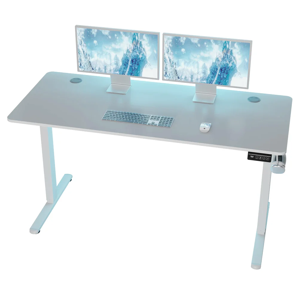 Standing Desks, 24", White, ergonomic mesh
