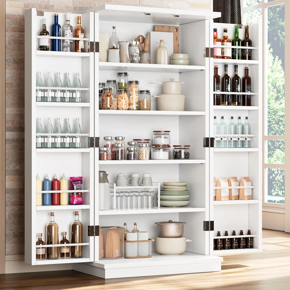 Pantry Cabinets, 47", White