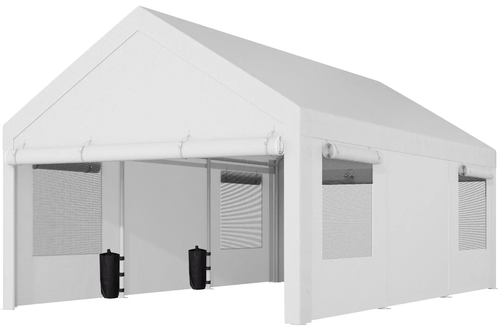 Canopies & Carports, 12x20 ft, White