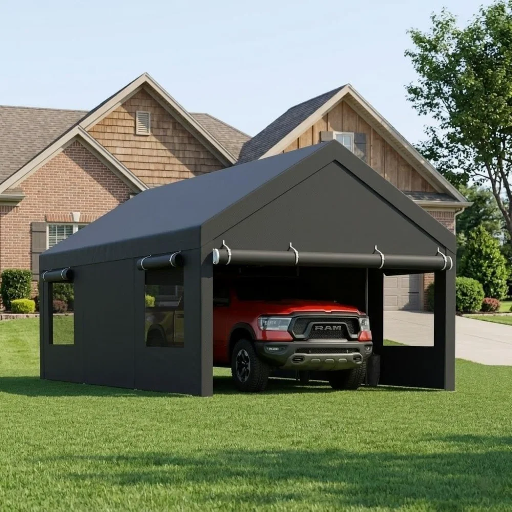 Canopies & Carports, 12x20 ft, Grey