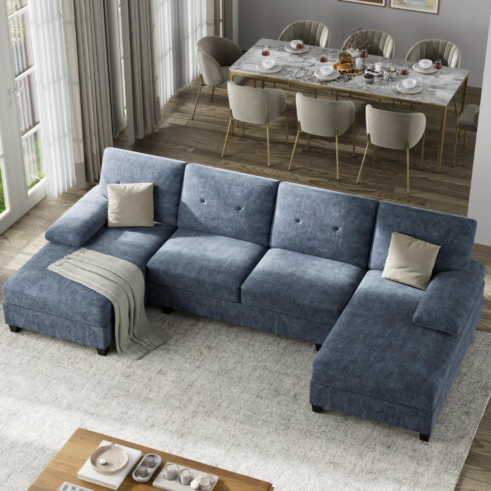 Sofas & Sectionals, Grey, U-shaped